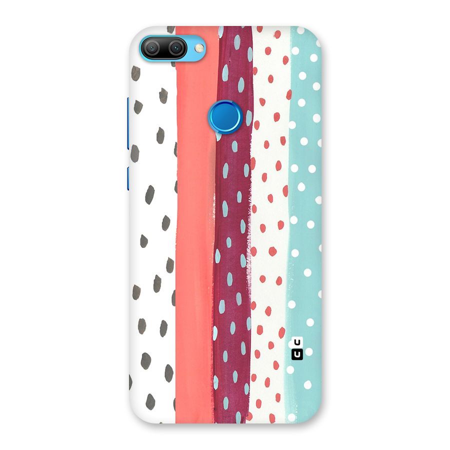 Polka Brush Art Back Case for Honor 9N
