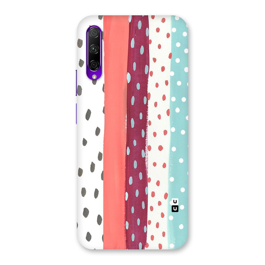 Polka Brush Art Back Case for Honor 9X Pro
