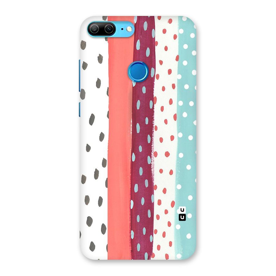Polka Brush Art Back Case for Honor 9 Lite