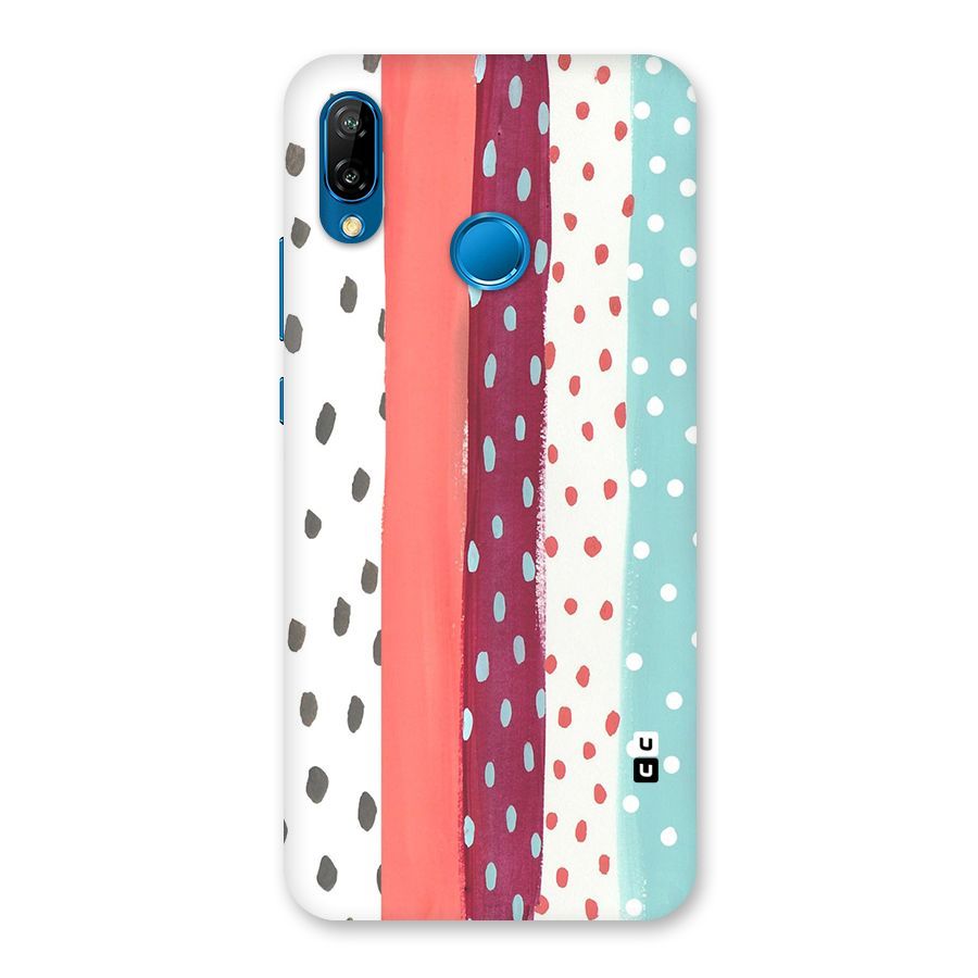 Polka Brush Art Back Case for Huawei P20 Lite