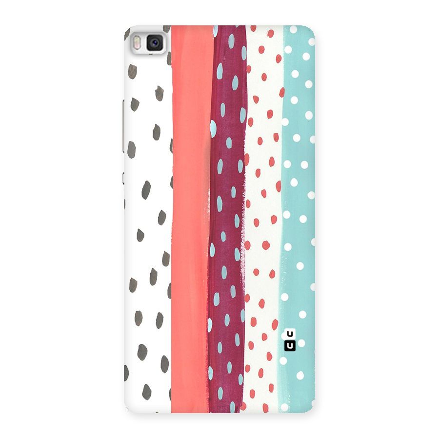 Polka Brush Art Back Case for Huawei P8