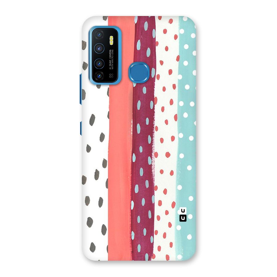 Polka Brush Art Back Case for Infinix Hot 9
