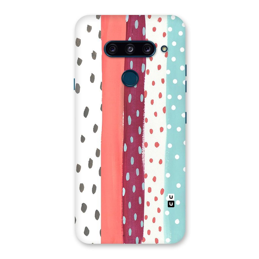 Polka Brush Art Back Case for LG  V40 ThinQ