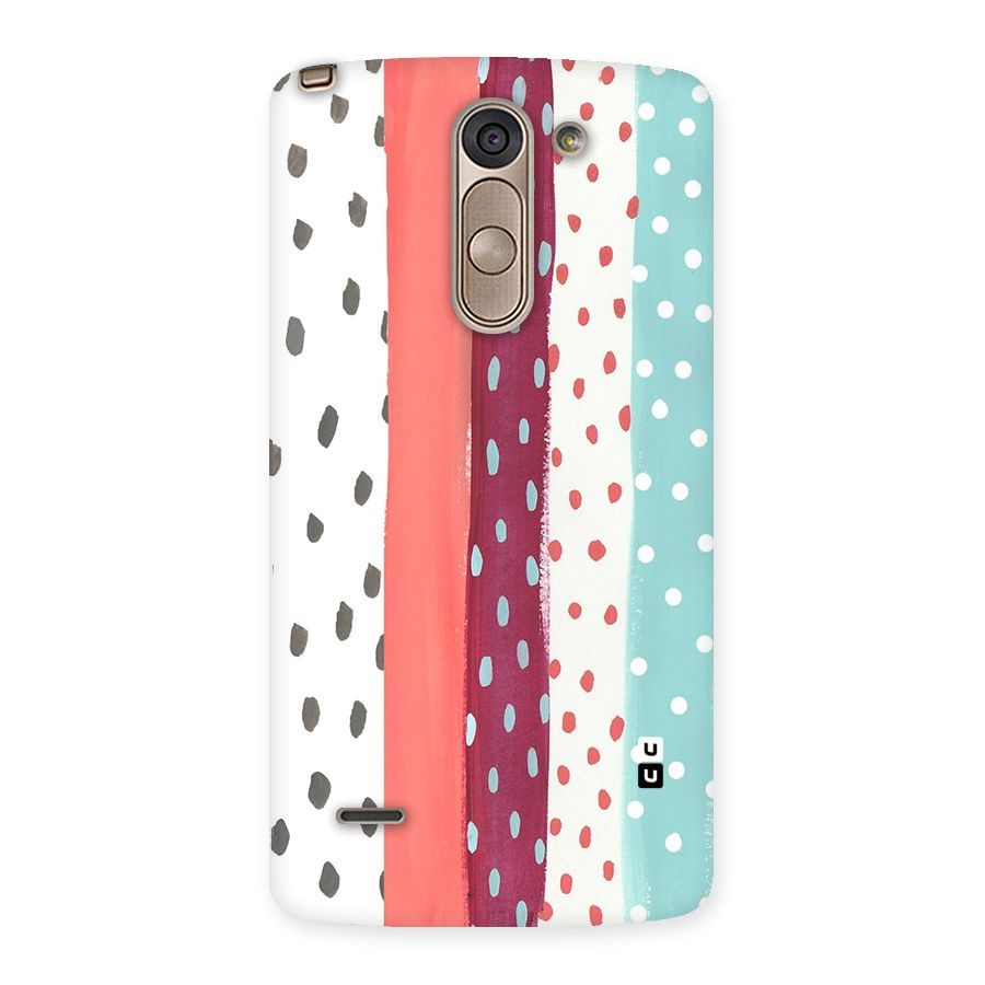 Polka Brush Art Back Case for LG G3 Stylus
