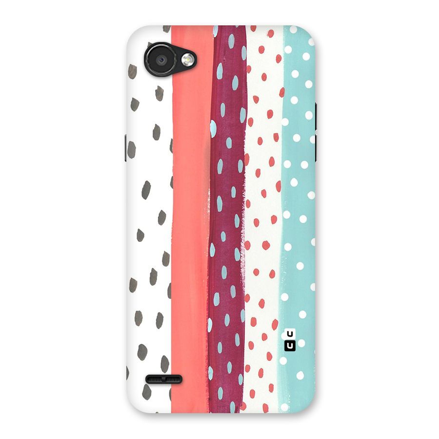 Polka Brush Art Back Case for LG Q6