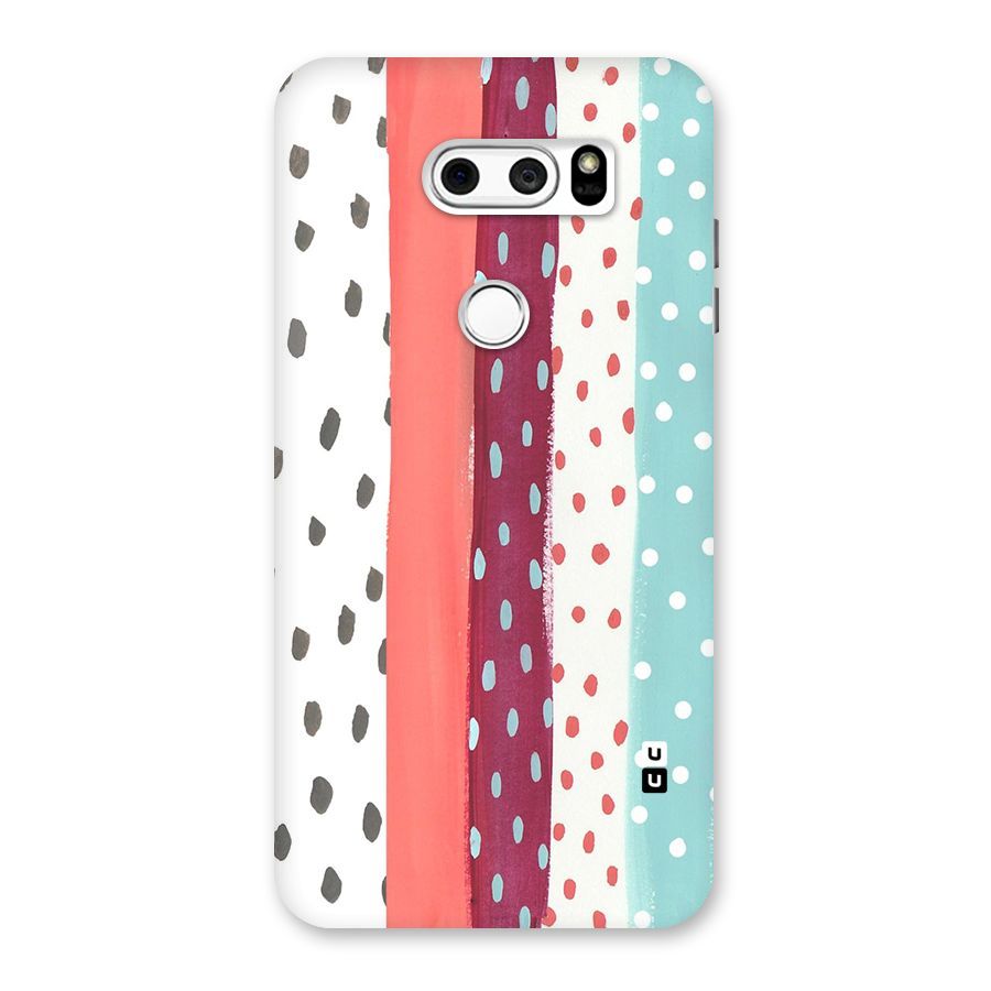 Polka Brush Art Back Case for LG V30