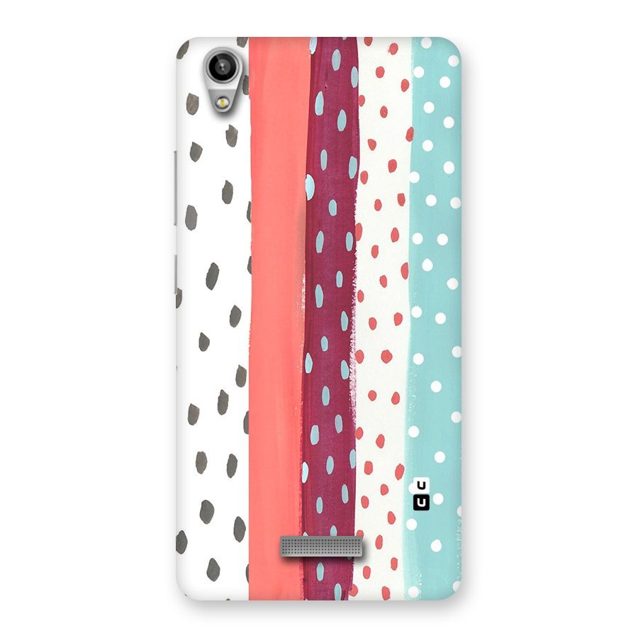 Polka Brush Art Back Case for Lava-Pixel-V1