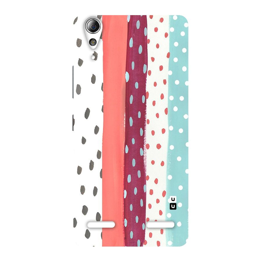 Polka Brush Art Back Case for Lenovo A6000 Plus