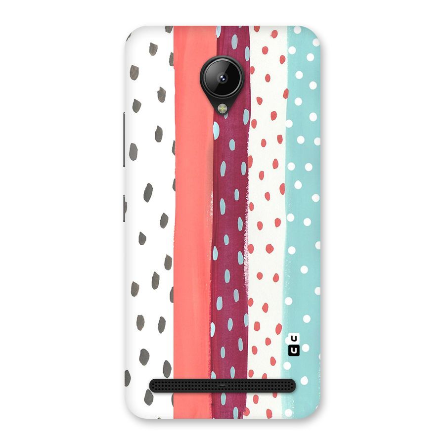 Polka Brush Art Back Case for Lenovo C2