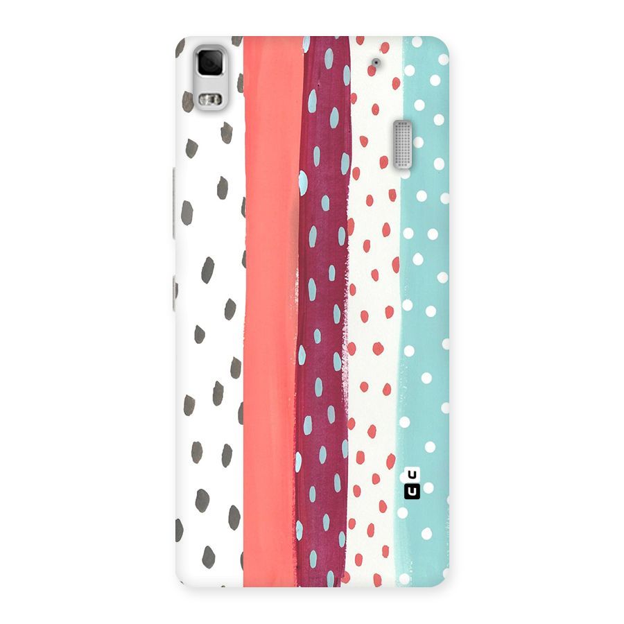 Polka Brush Art Back Case for Lenovo K3 Note