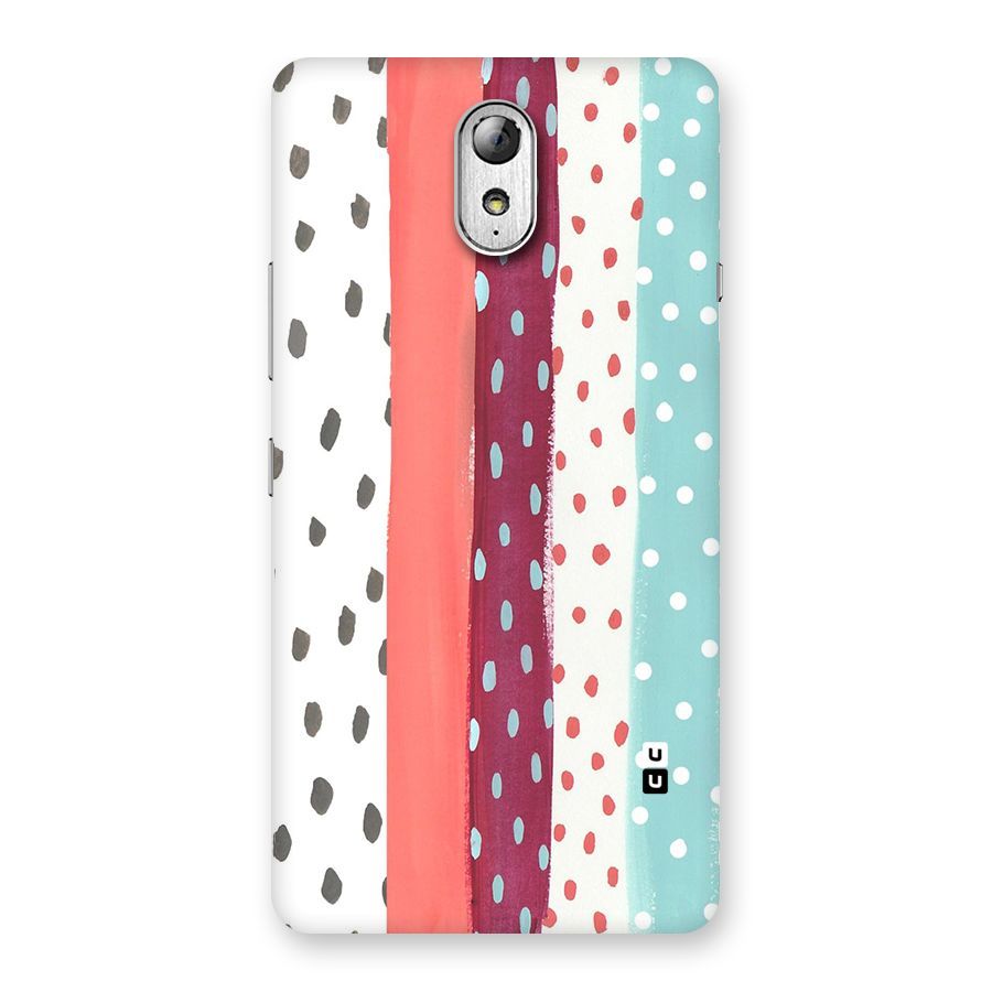 Polka Brush Art Back Case for Lenovo Vibe P1M
