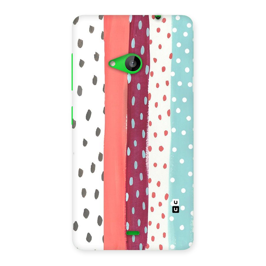 Polka Brush Art Back Case for Lumia 535