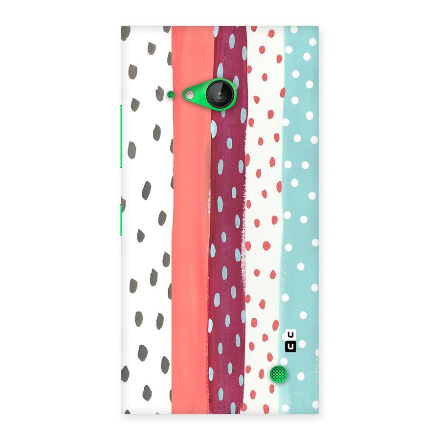 Polka Brush Art Back Case for Lumia 730