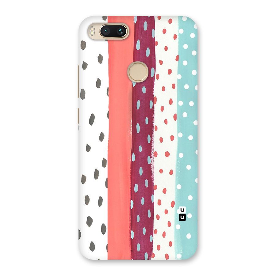 Polka Brush Art Back Case for Mi A1