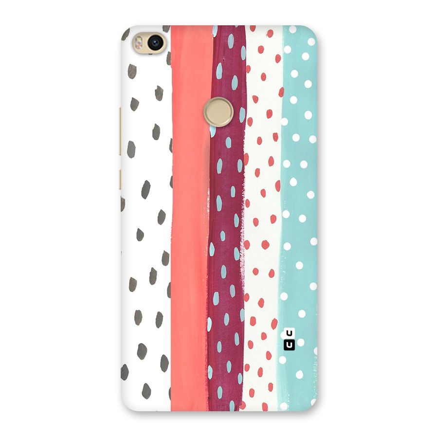 Polka Brush Art Back Case for Mi Max 2