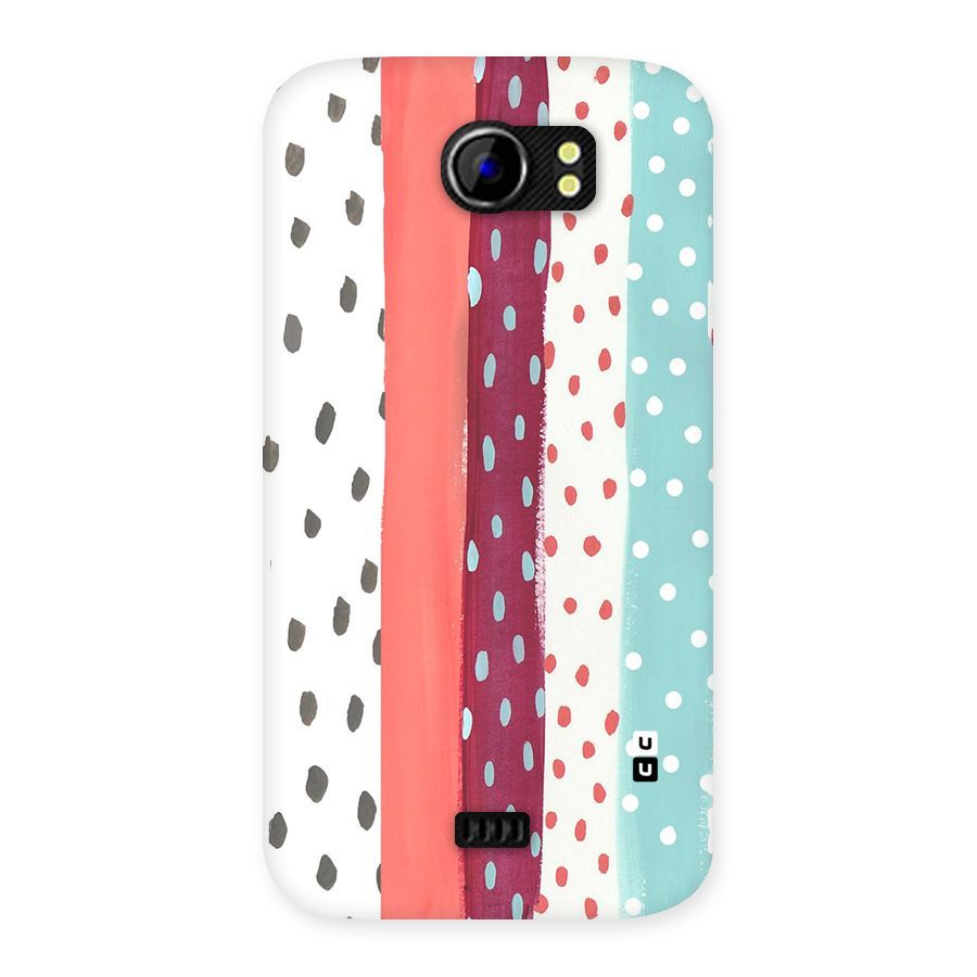Polka Brush Art Back Case for Micromax Canvas 2 A110