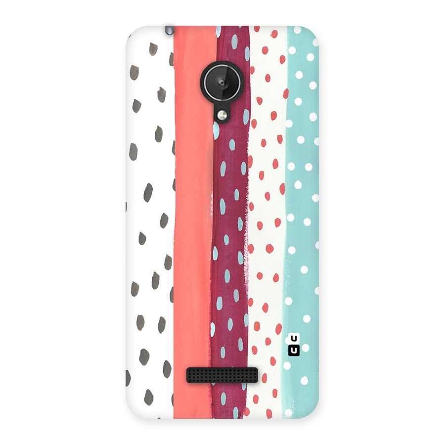 Polka Brush Art Back Case for Micromax Canvas Spark Q380