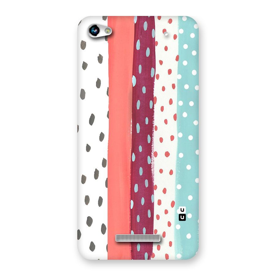 Polka Brush Art Back Case for Micromax Hue 2