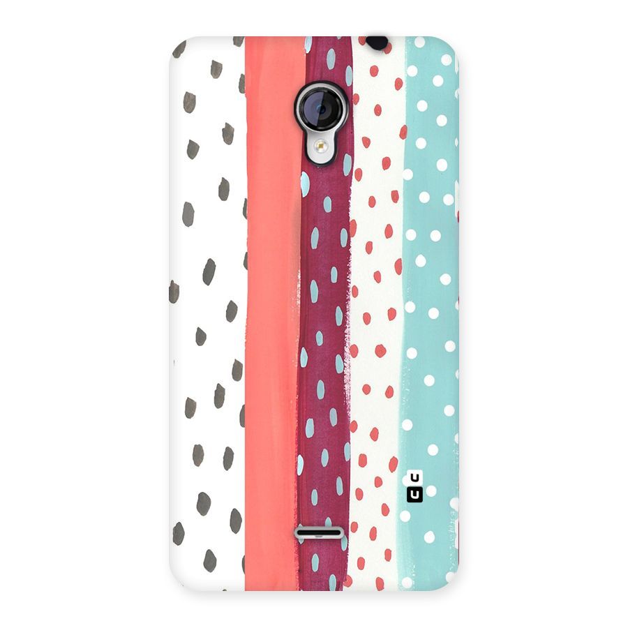 Polka Brush Art Back Case for Micromax Unite 2 A106