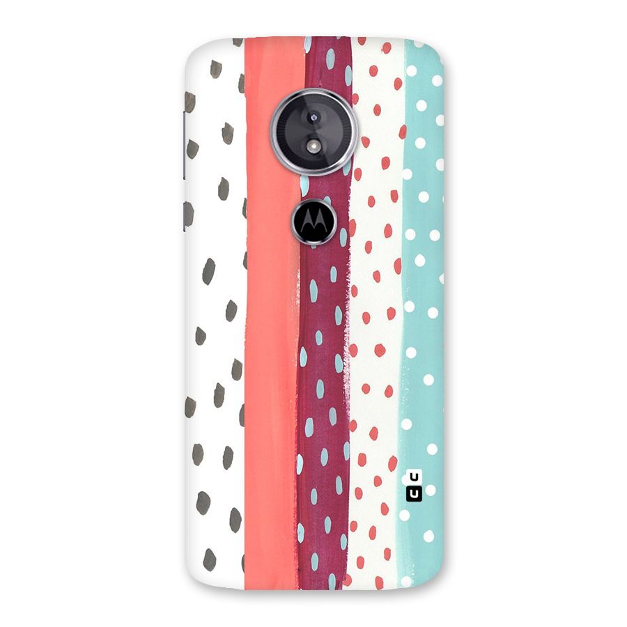 Polka Brush Art Back Case for Moto E5