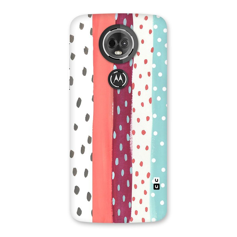 Polka Brush Art Back Case for Moto E5 Plus