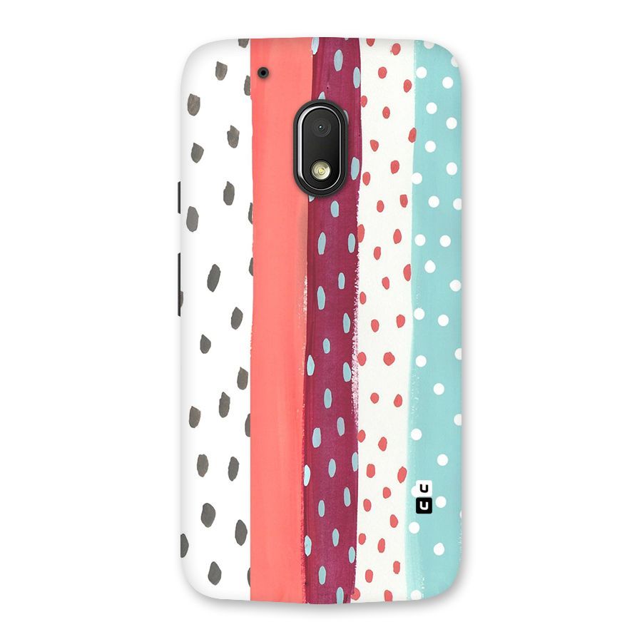 Polka Brush Art Back Case for Moto G4 Play