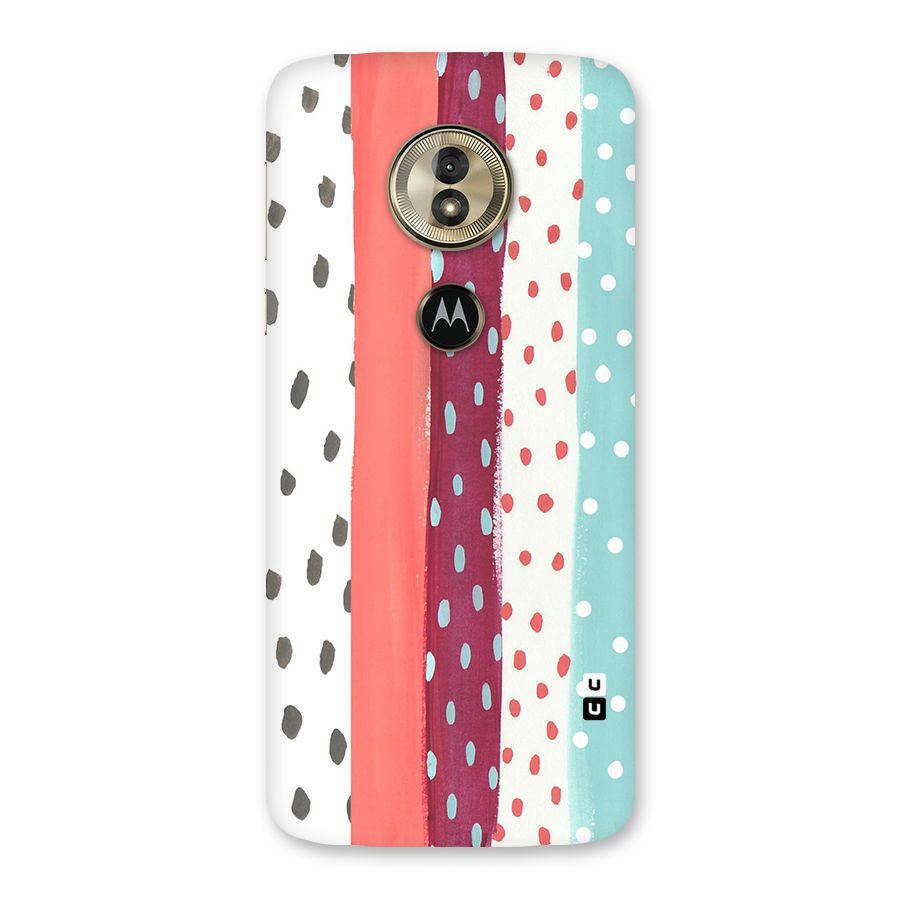 Polka Brush Art Back Case for Moto G6 Play