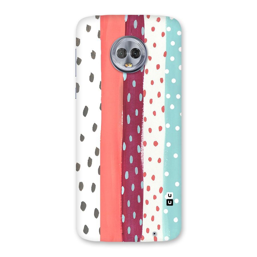 Polka Brush Art Back Case for Moto G6 Plus