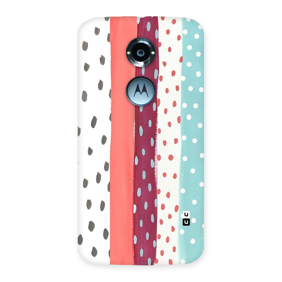 Polka Brush Art Back Case for Moto X 2nd Gen