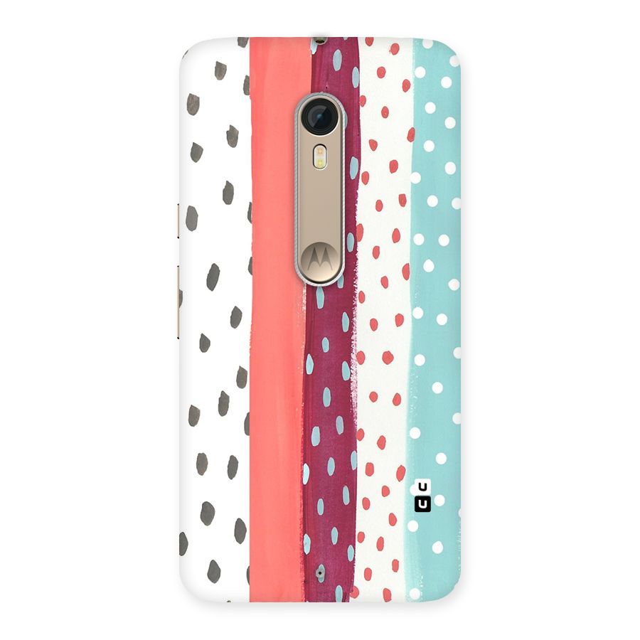 Polka Brush Art Back Case for Motorola Moto X Style