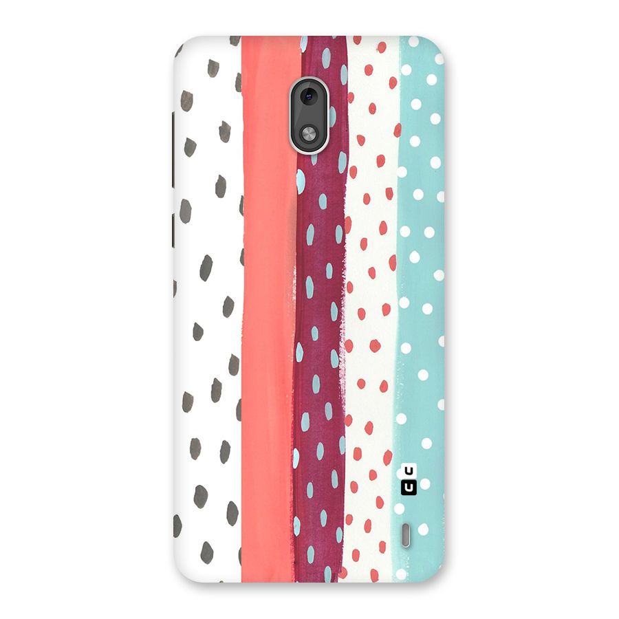 Polka Brush Art Back Case for Nokia 2