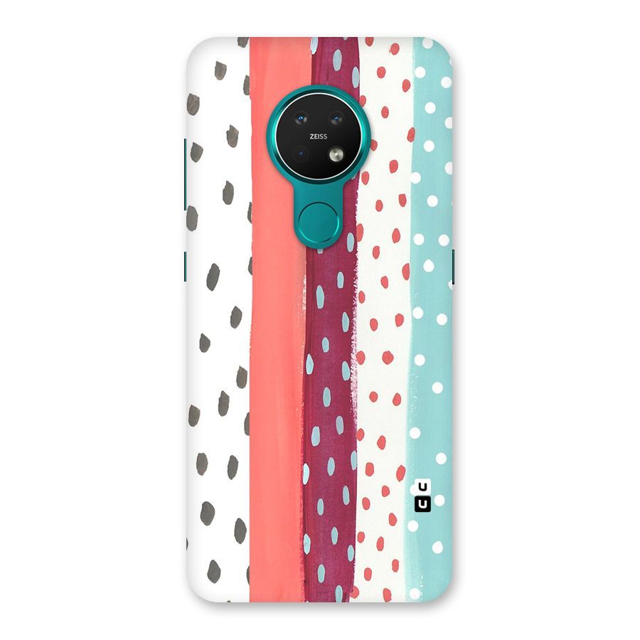 Polka Brush Art Back Case for Nokia 7.2