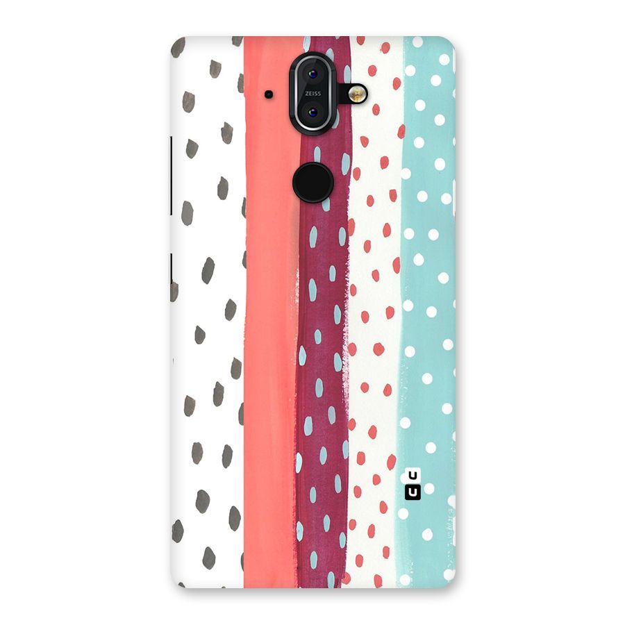 Polka Brush Art Back Case for Nokia 8 Sirocco