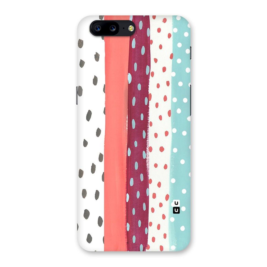Polka Brush Art Back Case for OnePlus 5