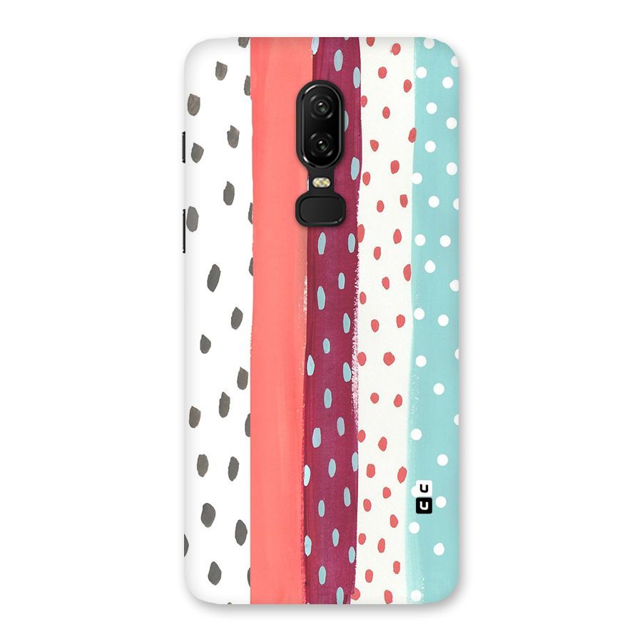 Polka Brush Art Back Case for OnePlus 6