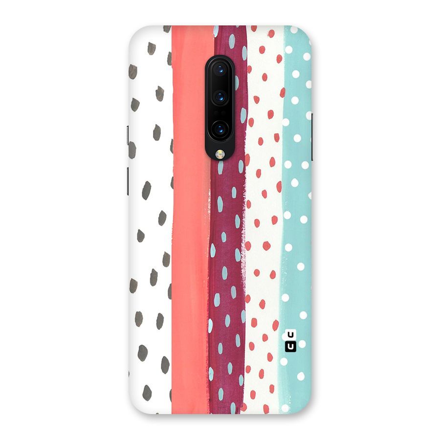 Polka Brush Art Back Case for OnePlus 7 Pro