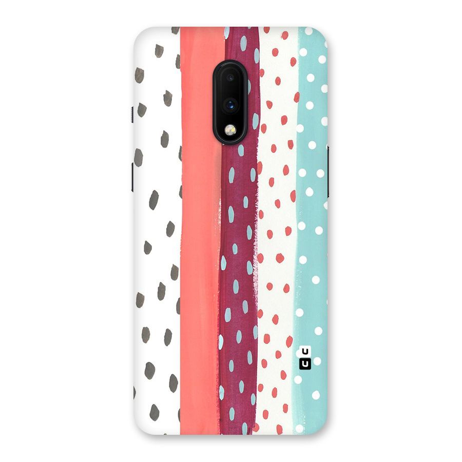 Polka Brush Art Back Case for OnePlus 7