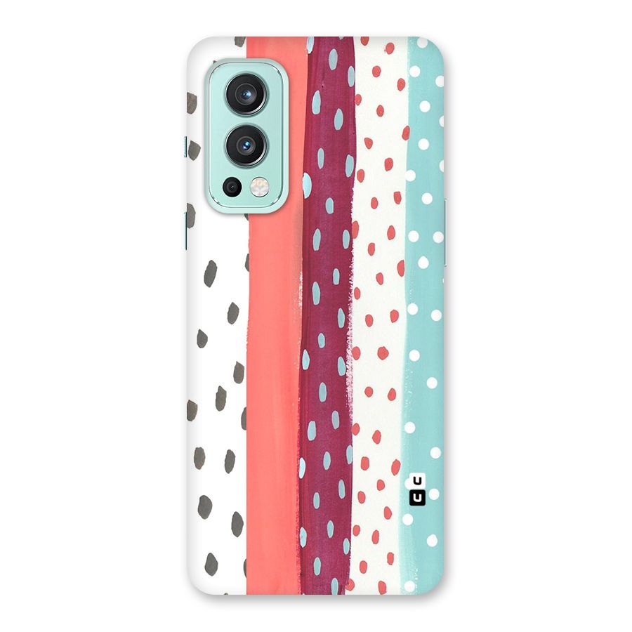 Polka Brush Art Back Case for OnePlus Nord 2 5G