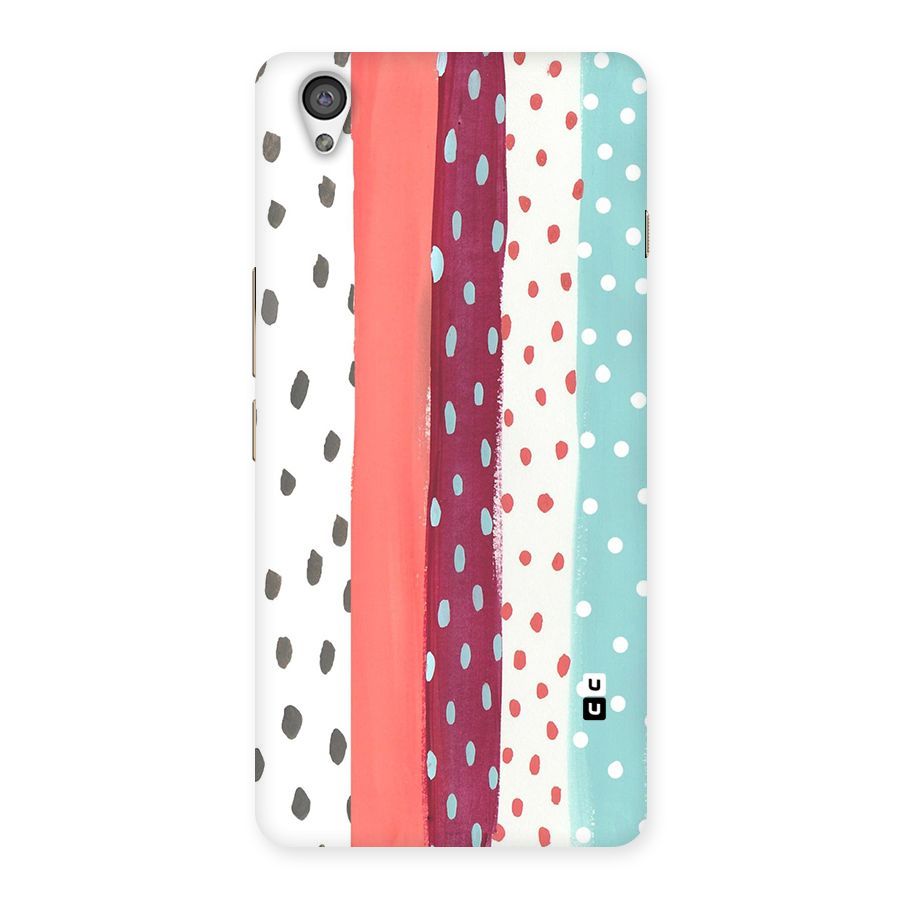 Polka Brush Art Back Case for OnePlus X