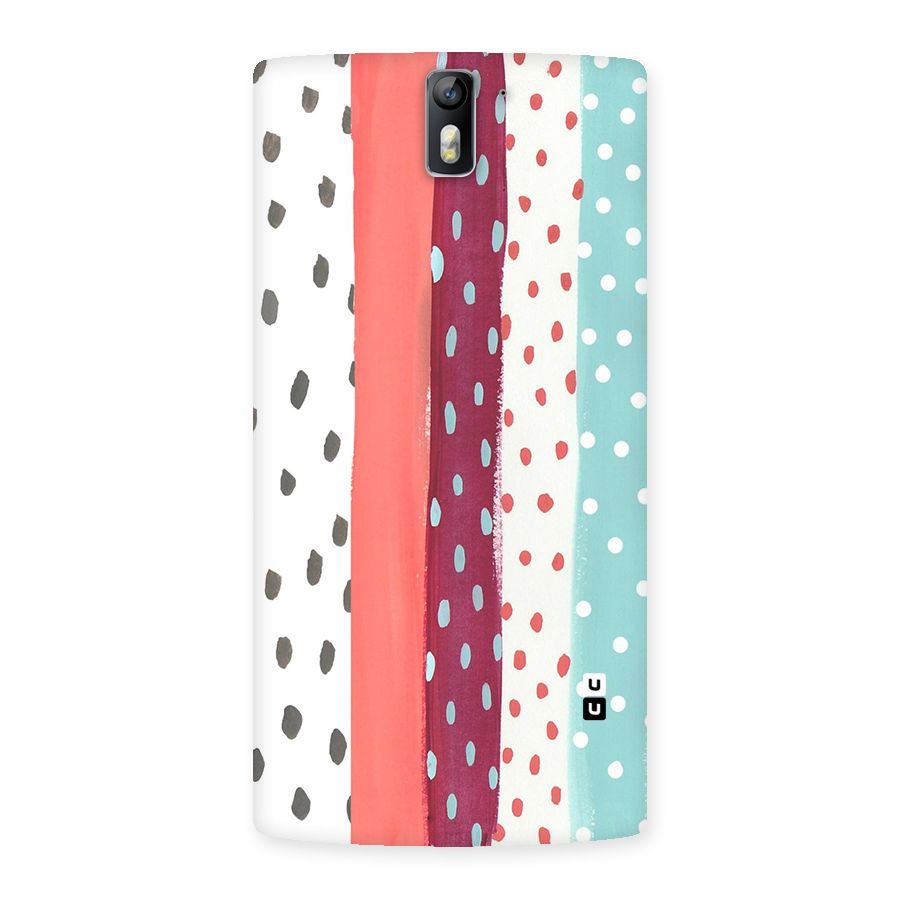 Polka Brush Art Back Case for One Plus One