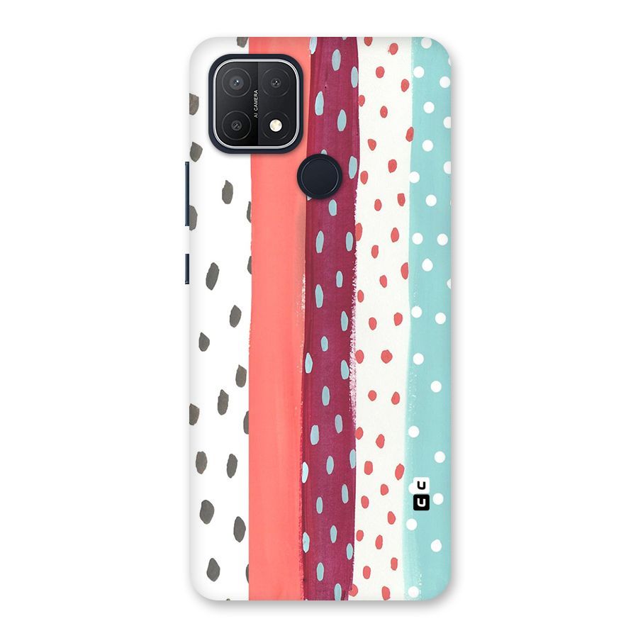 Polka Brush Art Back Case for Oppo A15s