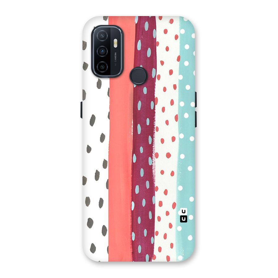 Polka Brush Art Back Case for Oppo A32