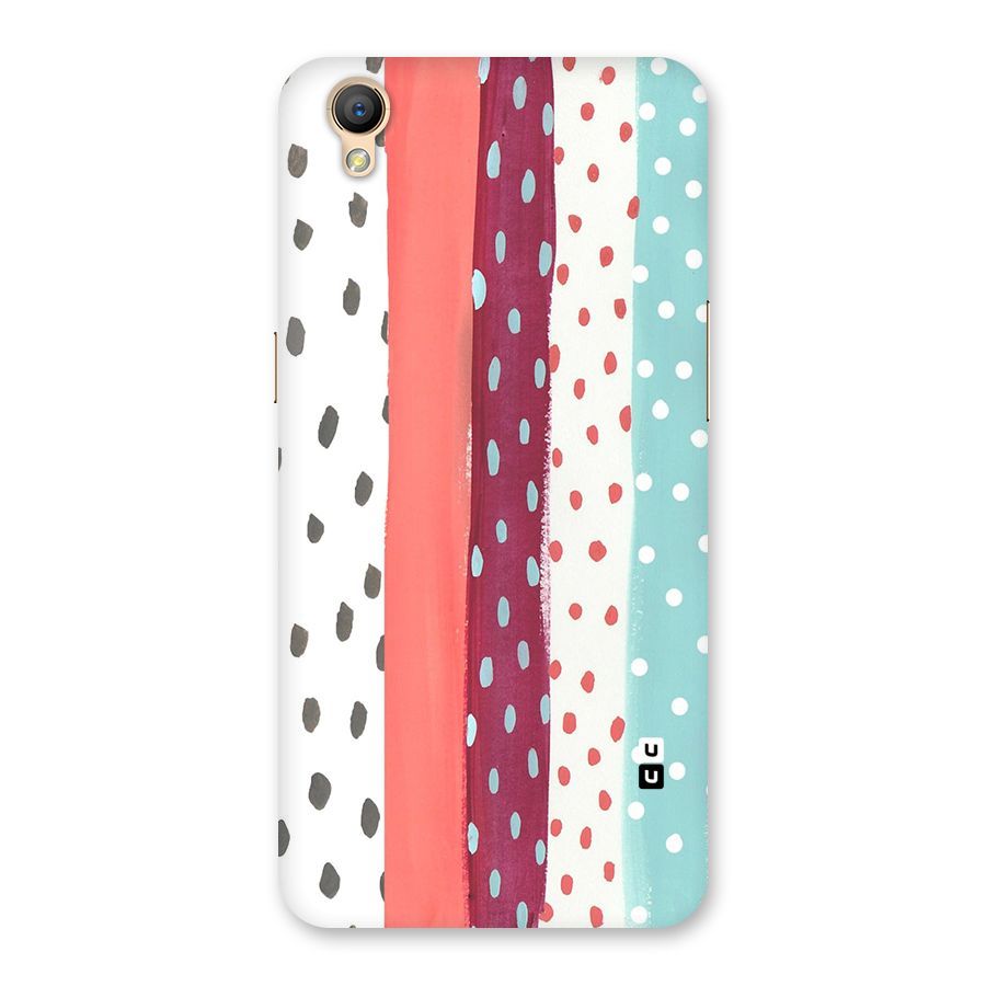 Polka Brush Art Back Case for Oppo A37