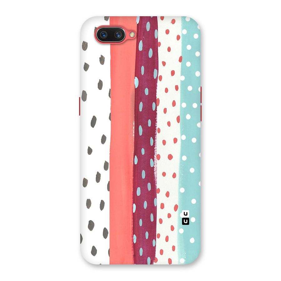 Polka Brush Art Back Case for Oppo A3s