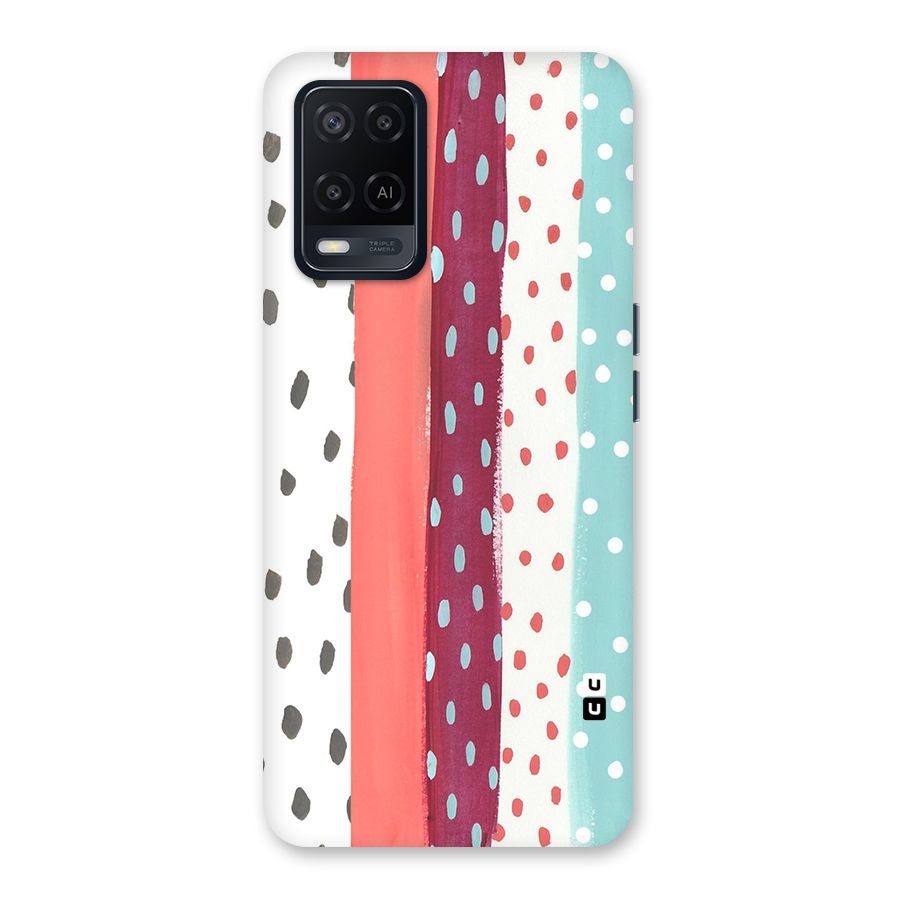 Polka Brush Art Back Case for Oppo A54
