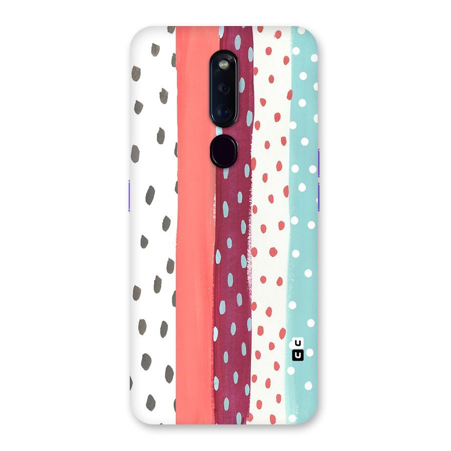 Polka Brush Art Back Case for Oppo F11 Pro