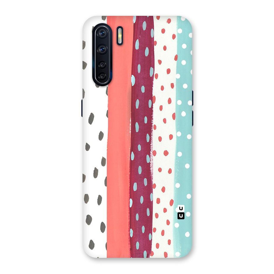 Polka Brush Art Back Case for Oppo F15