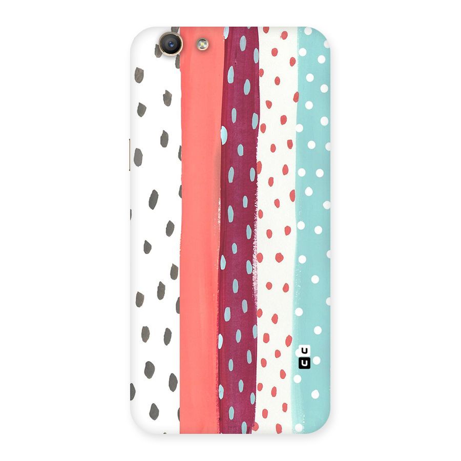 Polka Brush Art Back Case for Oppo F1s