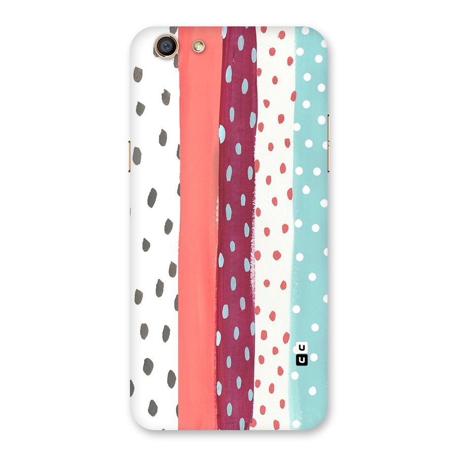Polka Brush Art Back Case for Oppo F3