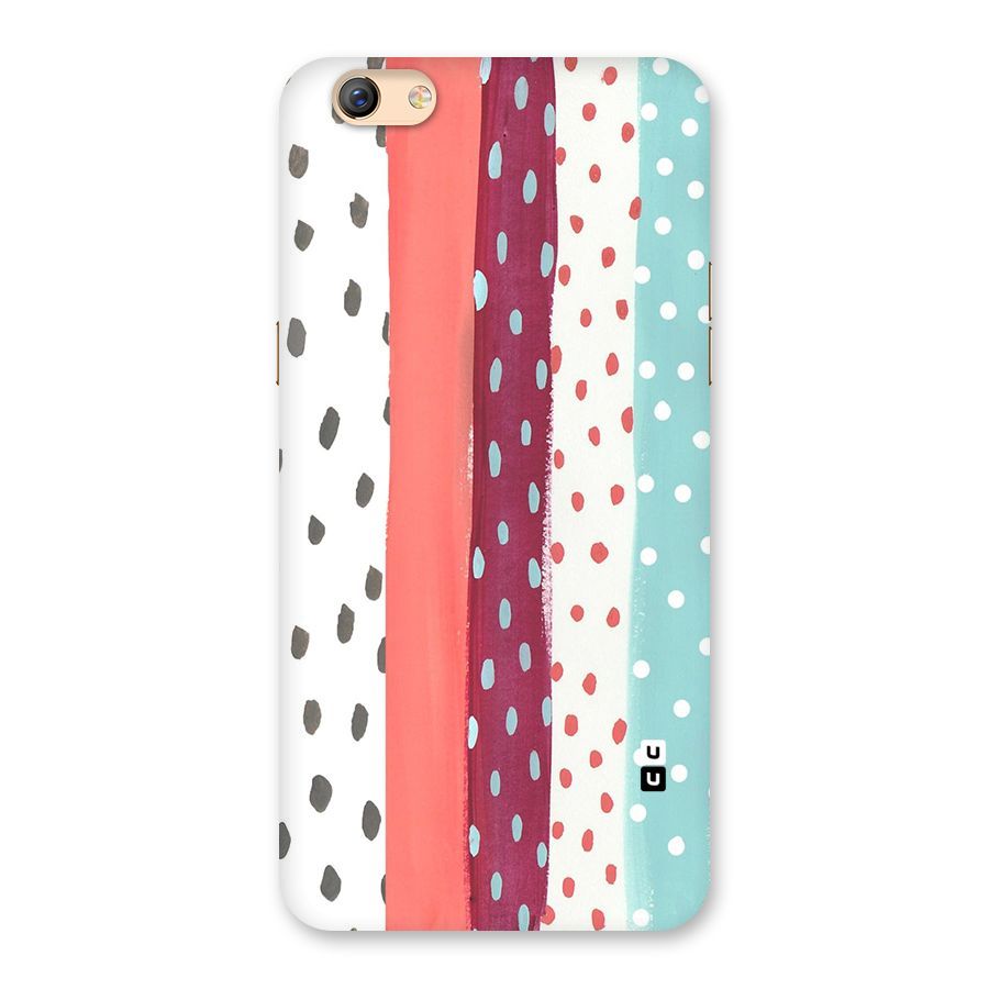 Polka Brush Art Back Case for Oppo F3 Plus